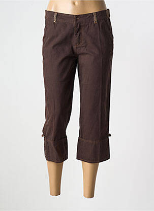 Pantalon trei sferturi maro SALT & PEPPER femeie