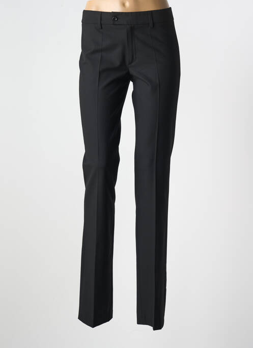 Pantalon drept talie cu cleme talie înaltă negru VERTIGO femme