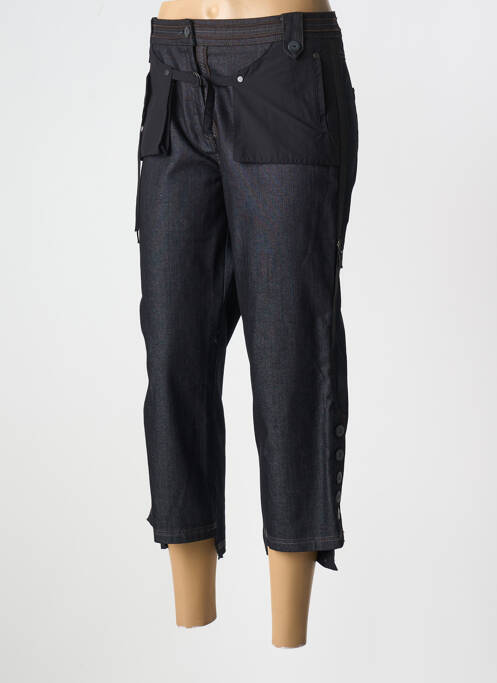 Pantalon trei sferturi negru LAUREN VIDAL femeie