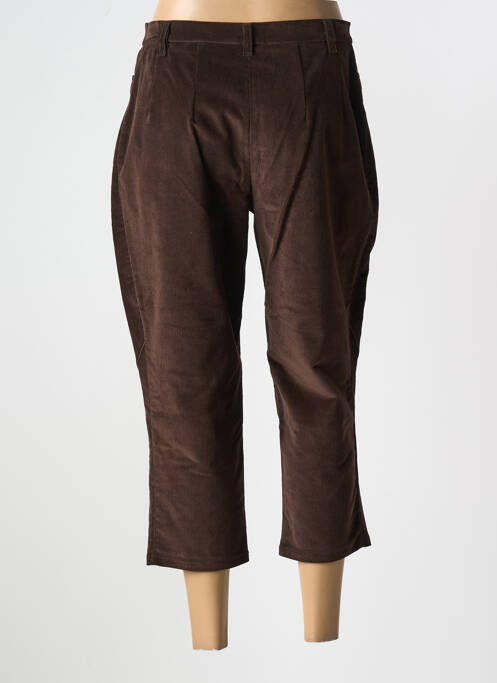 Pantalon trei sferturi elasticitate mărime normală maro ROSA ROSAM femme