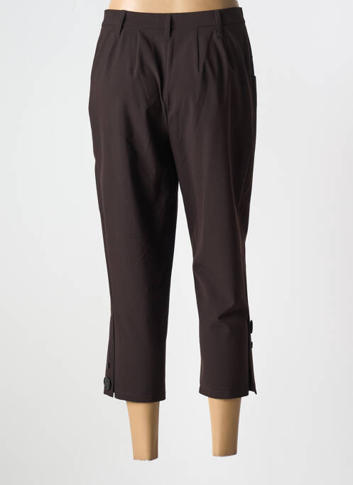 Pantalon trei sferturi maro ROSA ROSAM femeie