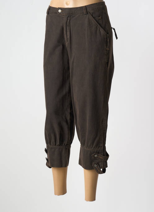 Pantalon trei sferturi maro ET COMPAGNIE femeie