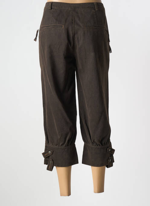 Pantalon trei sferturi maro ET COMPAGNIE femeie