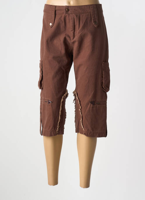 Pantalon trei sferturi maro ET COMPAGNIE femeie