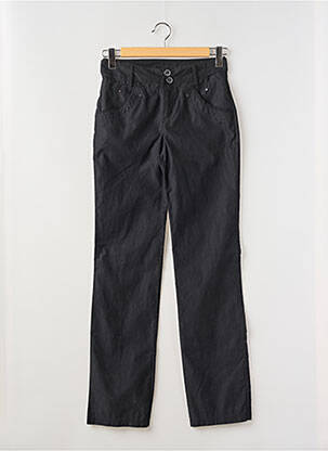 Pantalon slim țesătură poplin mărime normală negru SALT & PEPPER femeie
