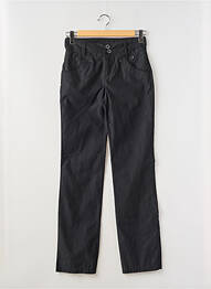 Pantalon slim țesătură poplin mărime normală negru SALT & PEPPER femme