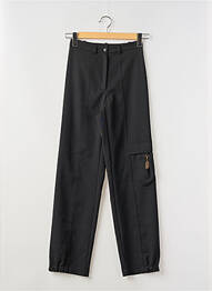 Pantalon drept țesătură crep talie înaltă negru ROSA ROSAM femme