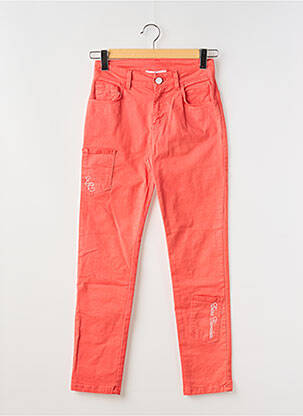 Blugi cu croială slim portocaliu ELISA CAVALETTI femeie