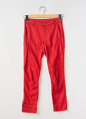 Pantalon 7/8 elasticitate talie joasă roșu ONE STEP femeie