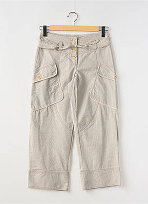 Pantalon trei sferturi bej BANDE ORIGINALE femeie