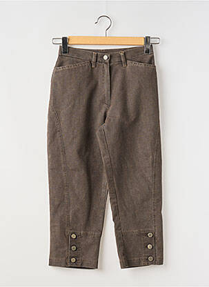 Pantalon trei sferturi maro ROSA ROSAM femeie