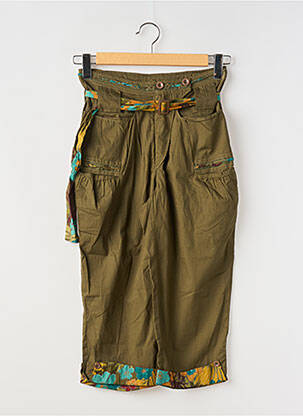 Pantalon trei sferturi verde ENJOY femeie