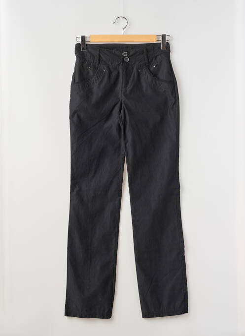 Pantalon slim țesătură poplin mărime normală negru SALT & PEPPER femme