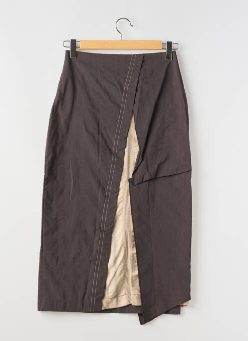 Fustă lungă maro LAUREN VIDAL femeie