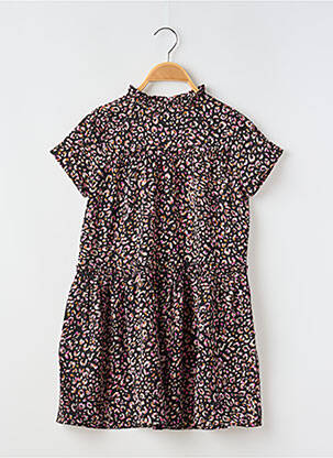 Rochie midi mâneci scurte mâneci scurte negru MINI MOLLY fată
