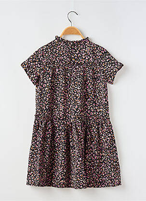 Rochie midi mâneci scurte mâneci scurte negru MINI MOLLY fată