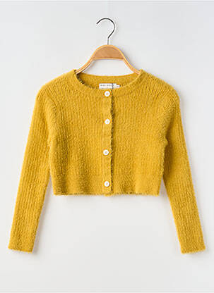 Vestă cu mâneci lungi galben MINI MOLLY fată