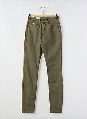 Pantalon slim buzunare verde CREAM femeie