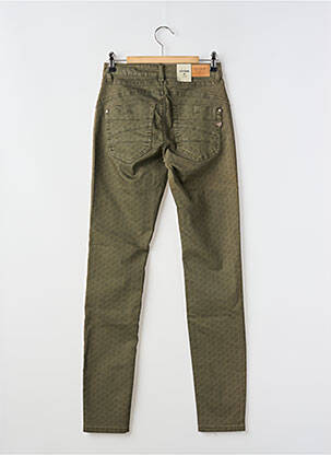 Pantalon slim buzunare verde CREAM femeie