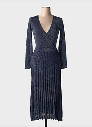 Rochie lungă mâneci lungi mâneci lungi albastru SURKANA femeie