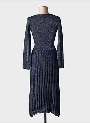 Rochie lungă mâneci lungi mâneci lungi albastru SURKANA femeie
