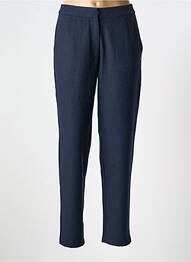 Pantalon drept închidere cu fermoar sub clapetă cu cârlig albastru SURKANA femme