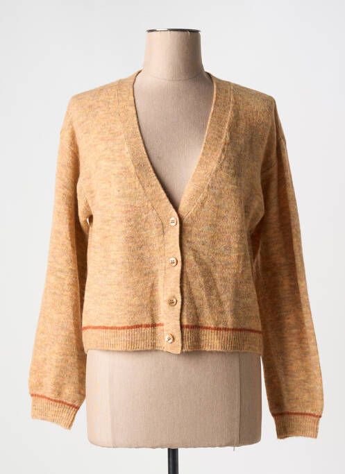 Vestă cu mâneci lungi bej SURKANA femeie