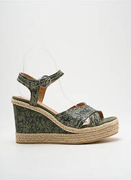 Espadrile închidere cu buclă(e) toc înalt de 10cm și mai mult verde MINKA DESIGN femme