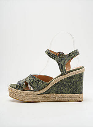 Espadrile închidere cu buclă(e) toc înalt de 10cm și mai mult verde MINKA DESIGN femeie