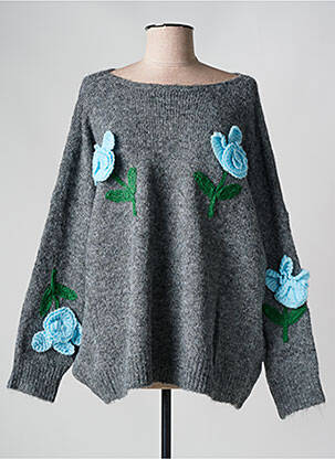 Pulover gri GINETTE MIAMI femeie