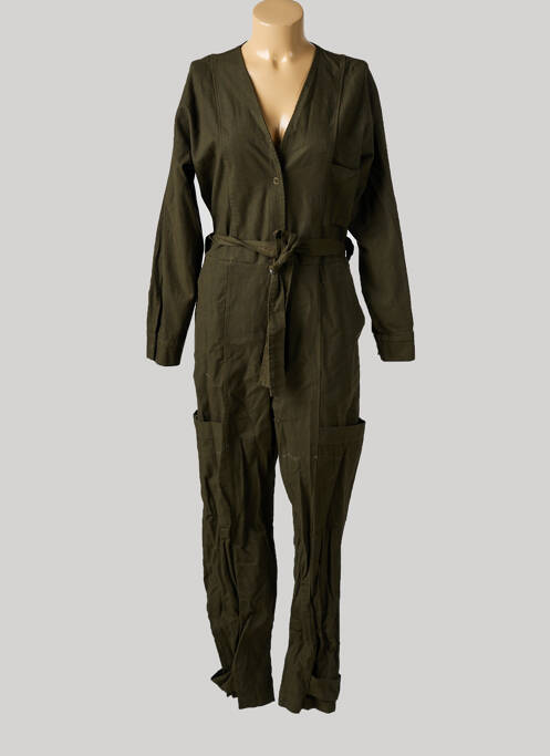 Salopetă-pantalon verde BANDITAS FROM MARSEILLE femeie