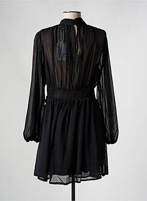 Rochie scurtă croială fluidă mâneci lungi negru RETRO & ICONE femeie