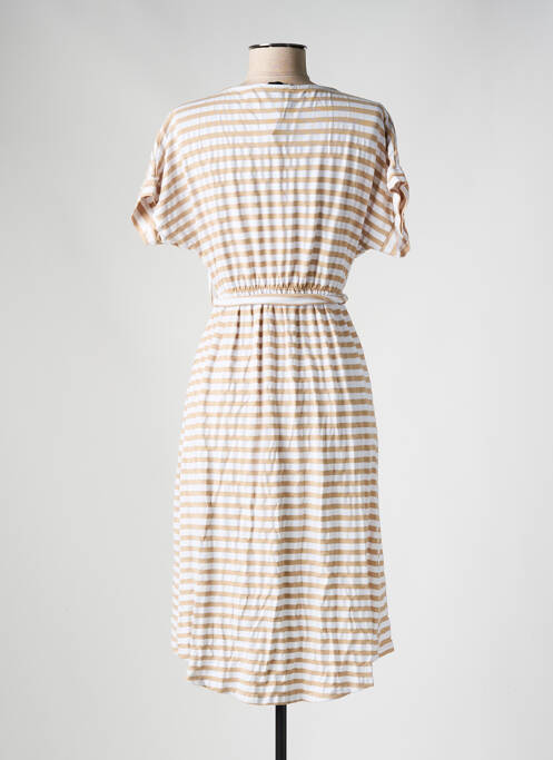 Rochie midi bej ESTEE BROWN femeie