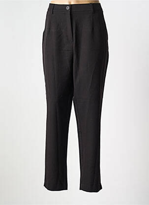 Pantalon drept țesătură crep mărime normală negru PIECES femeie