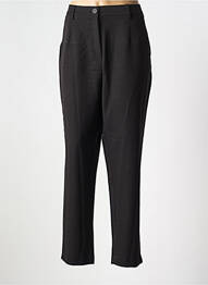 Pantalon drept țesătură crep mărime normală negru PIECES femme
