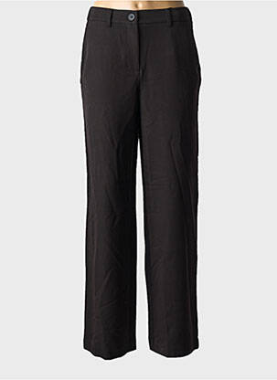 Pantalon drept țesătură crep mărime normală negru PIECES femeie