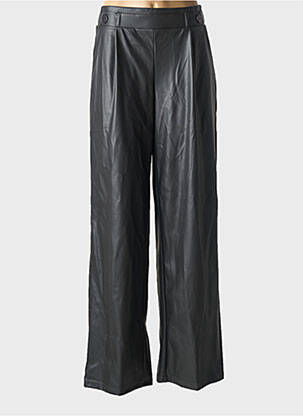 Pantalon larg talie cu cleme talie înaltă negru JACQUELINE DE YONG femeie