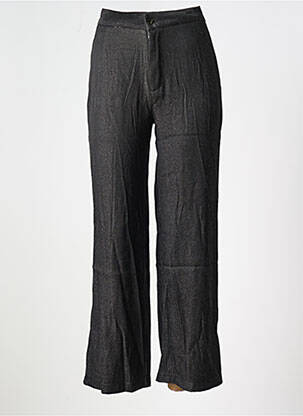 Pantalon drept talie cu cleme talie înaltă negru SOPHYLINE femeie
