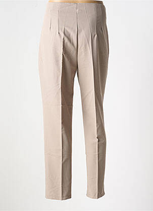 Pantalon slim talie înaltă talie înaltă maro COPPEROSE femeie
