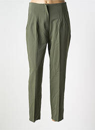 Pantalon slim talie înaltă talie înaltă verde COPPEROSE femeie