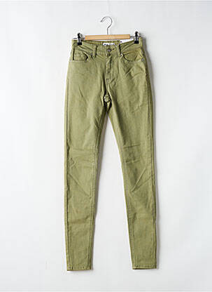 Pantalon slim verde ONLY femeie