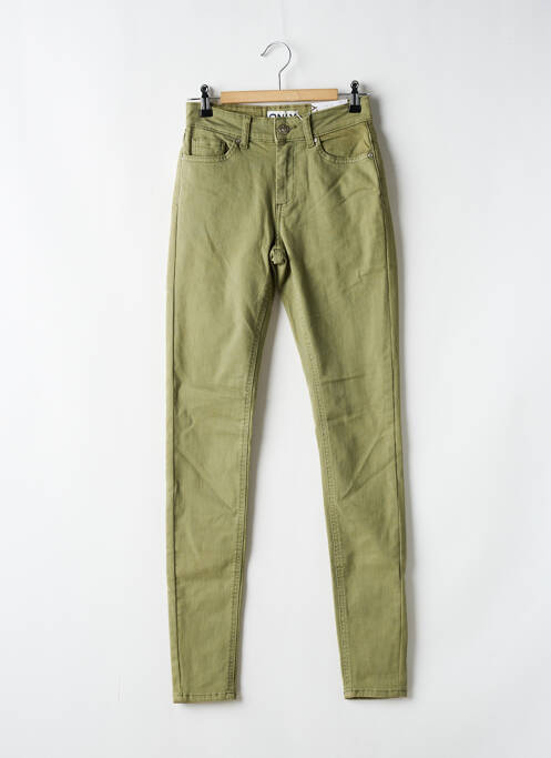 Pantalon slim verde ONLY femeie