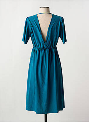 Rochie midi mâneci scurte mâneci scurte albastru PAIN DE SUCRE femeie