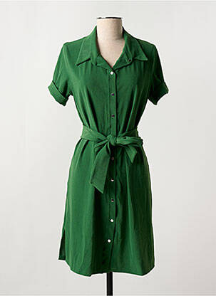 Rochie scurtă mâneci scurte mâneci scurte verde PAIN DE SUCRE femeie