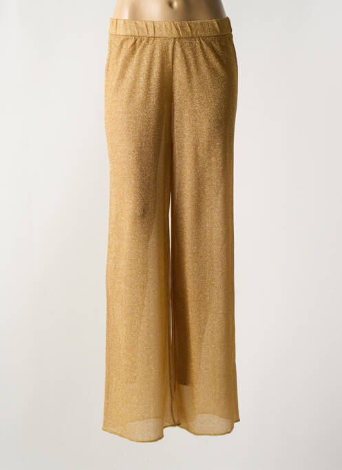 Pantalon larg auriu OSÉREE femeie