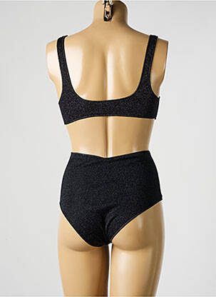 Costum de baie din două piese bretele elastice sutiene negru OSÉREE femeie