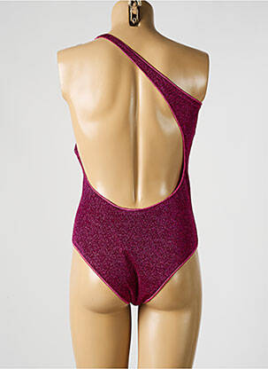Costum de baie dintr-o singură piesă bretele elastice roz OSÉREE femme