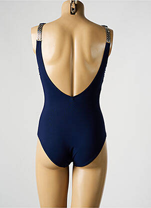 Costum de baie dintr-o singură piesă elasticitate top sutien modelat albastru PAIN DE SUCRE femme