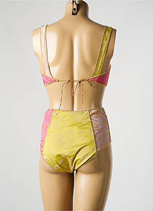 Costum de baie din două piese top bentiță top bentiță galben OSÉREE femeie