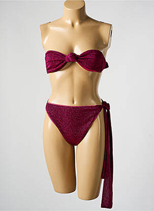 Costum de baie din două piese top bentiță top bentiță roz OSÉREE femeie